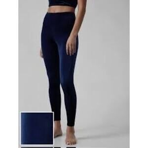 Athleta Blue Elation Velvet Tight Legging, Size M